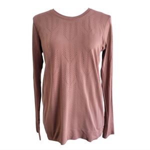 Lululemon Swiftly Breathe Long‎ Sleeve Shirt Fetching Lines Perforated